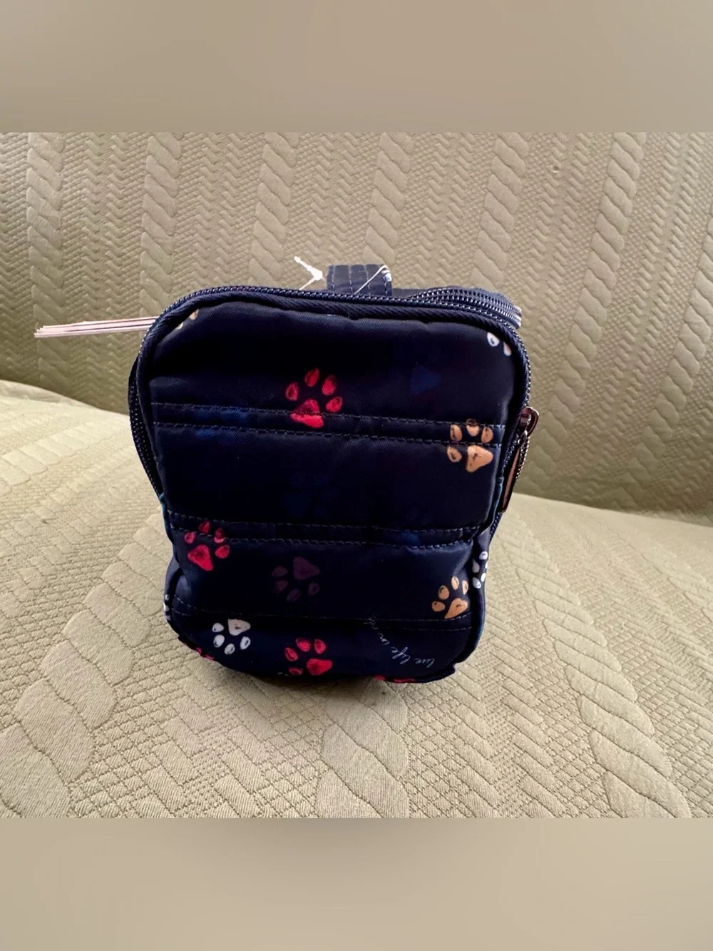 Lug Trolley Cosmetic Bag Paws Navy NWT